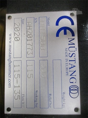 2020 MUSTANG HM1500 - $14,200 - Image 3