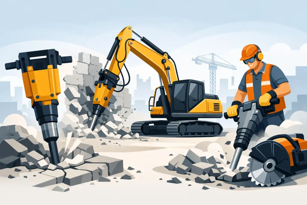 Best Equipment for Concrete Demolition Jobs