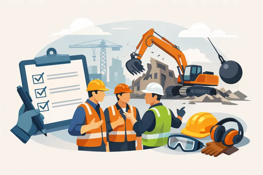 Demolition Equipment Safety Checklist for Crews